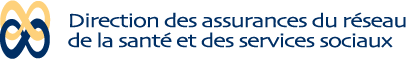 Logo Direction des assurances du réseau de la santé et des services sociaux.